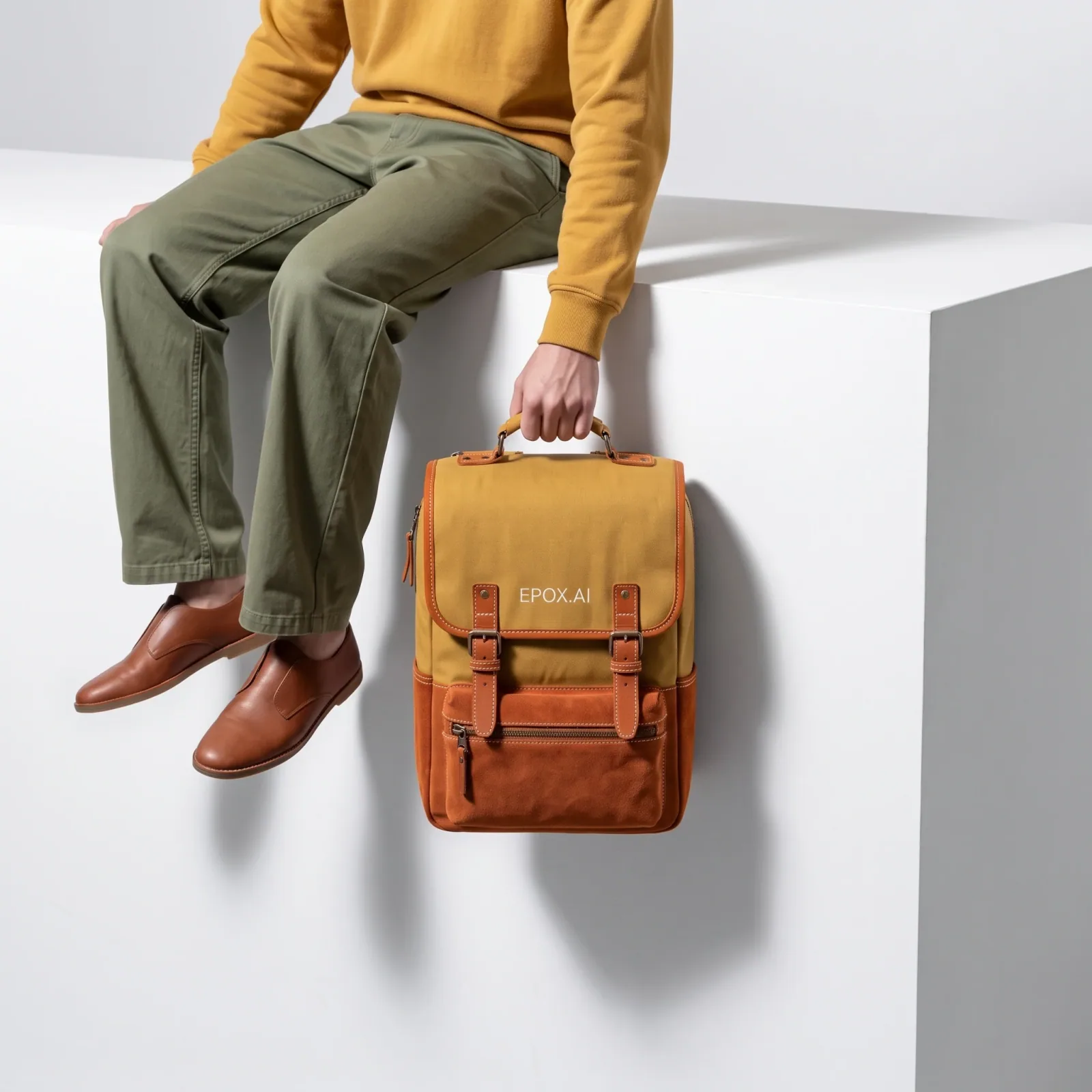 Backpack — studio packshot, square — Epox example output