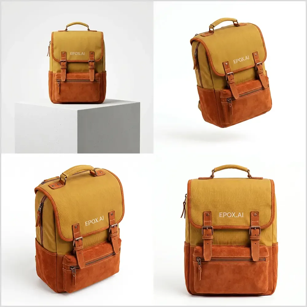 Backpack — studio packshot, square — Epox example output