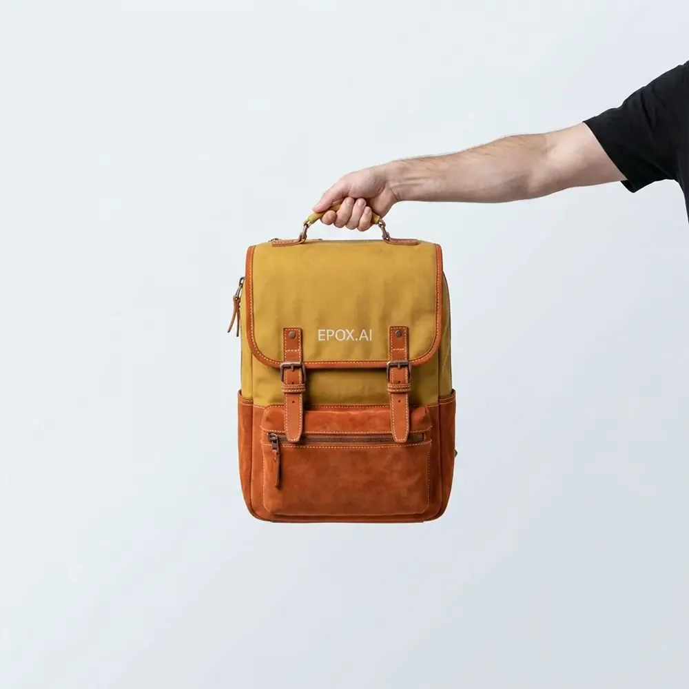 Backpack — studio packshot, square — Epox example output