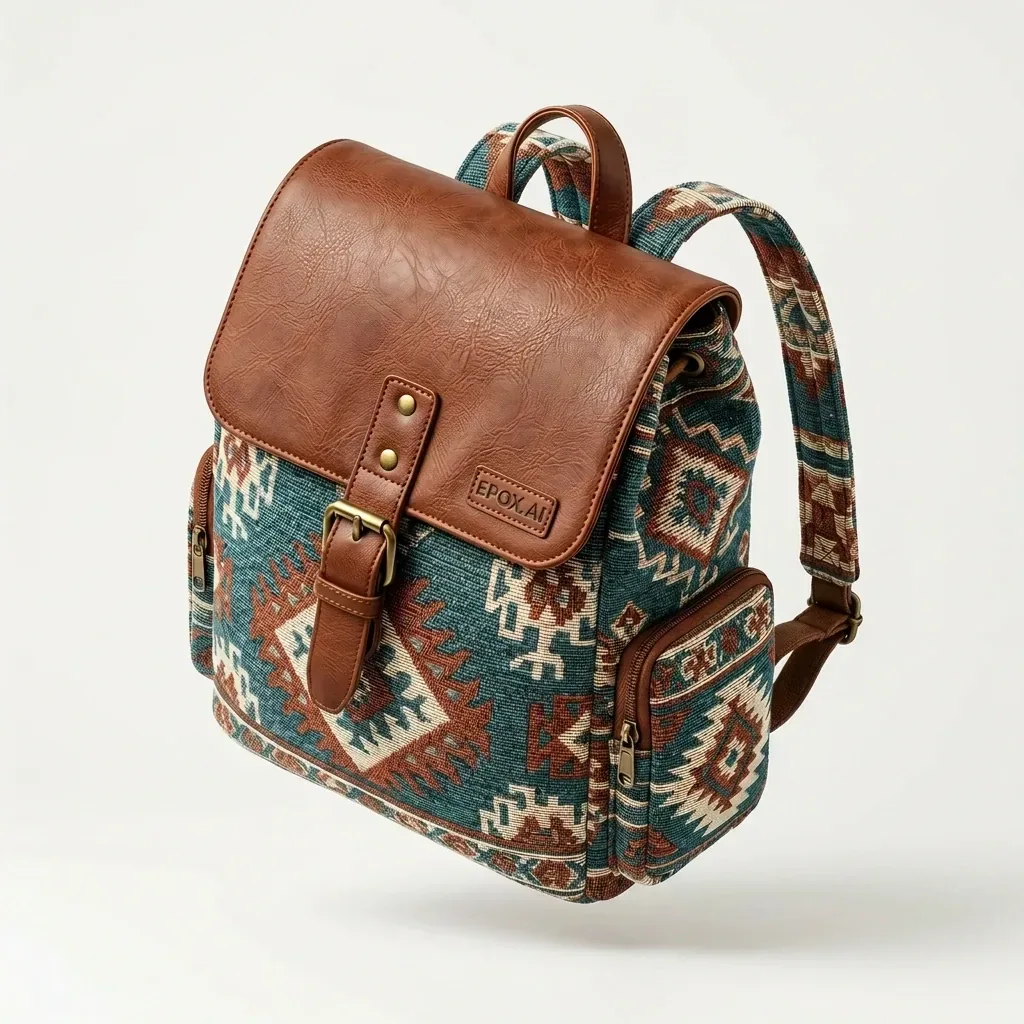 Kilim daypack — white-background base image on your store page
