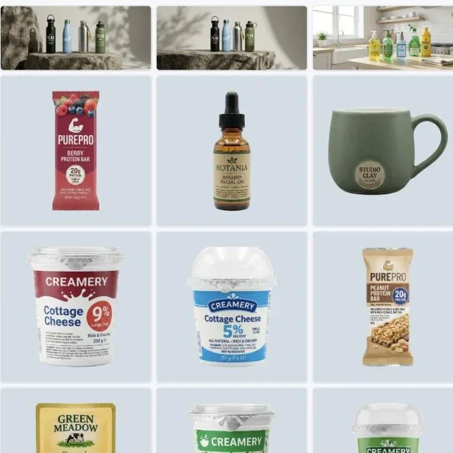 The Epox library filled with generated images across different products
